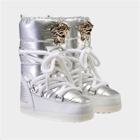 versace moon boots womens|Versace denim boots.